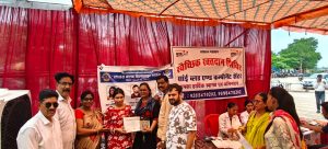 फ्रेंडशिप डे के अवसर पर लायंस क्लब बिलासपुर संगम द्वारा रक्तदान शिविर का आयोजन