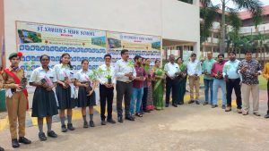 लायंस क्लब बिलासपुर संगम द्वारा सेंट जेवियर हाई स्कूल भरनी में किया 500 पौधों का वृहत वृक्षारोपण